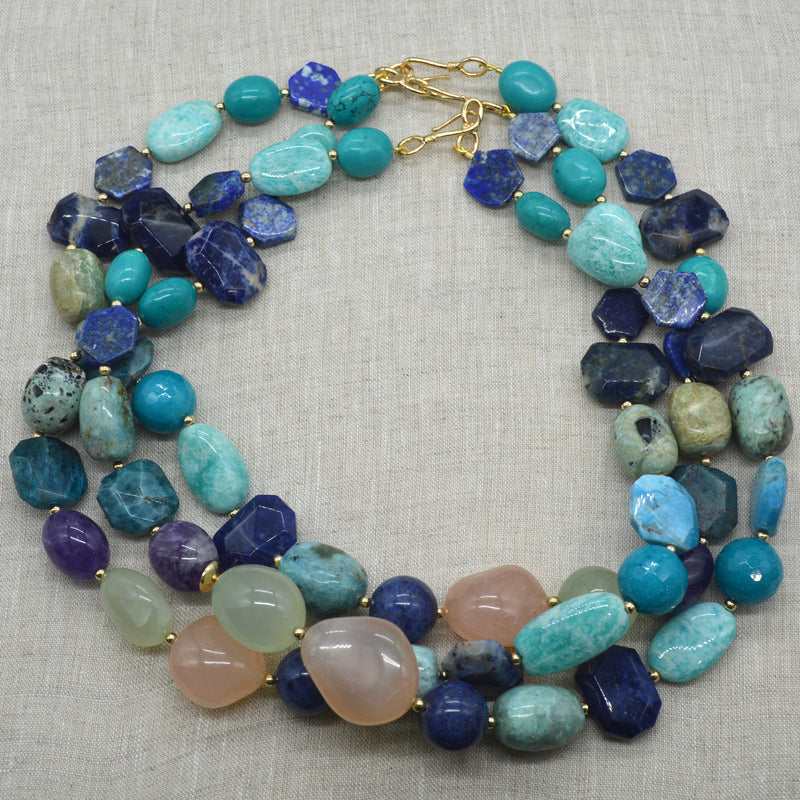 Limited Edition Deep Ocean Gemstone Necklace