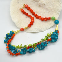 Dawn Coral & Freshwater Pearl Necklace