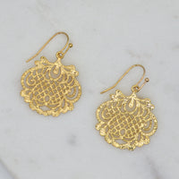 Warratah gold Earrings