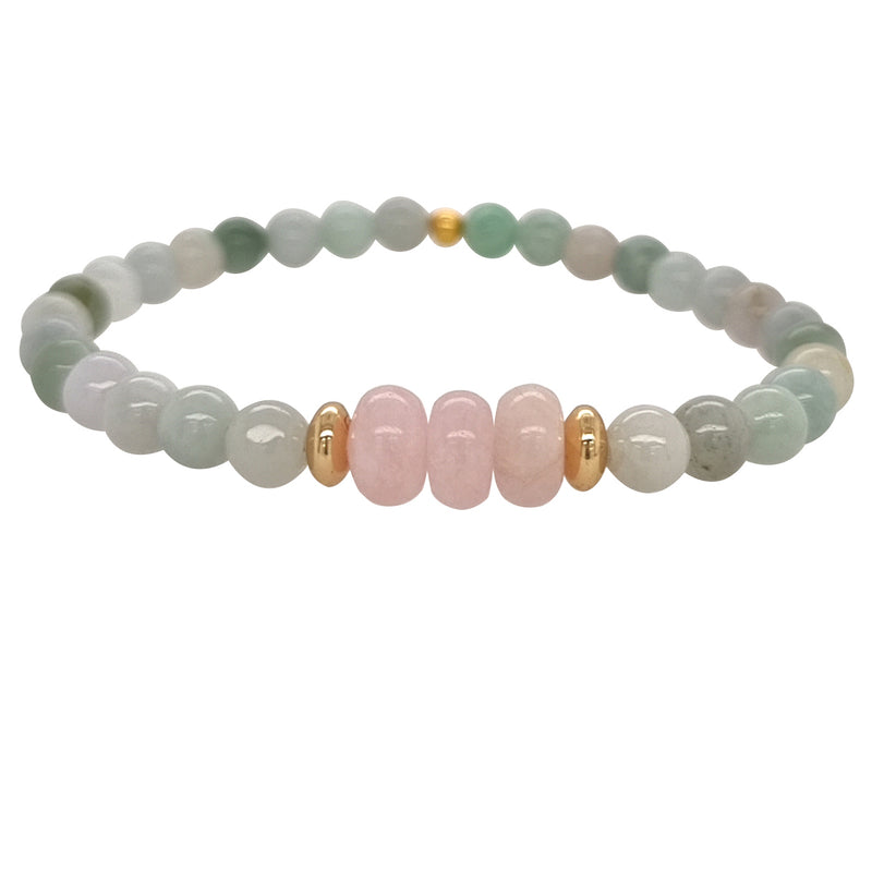 Deva Jadiete Bracelets Aquamarine, Amethyst or Morganite