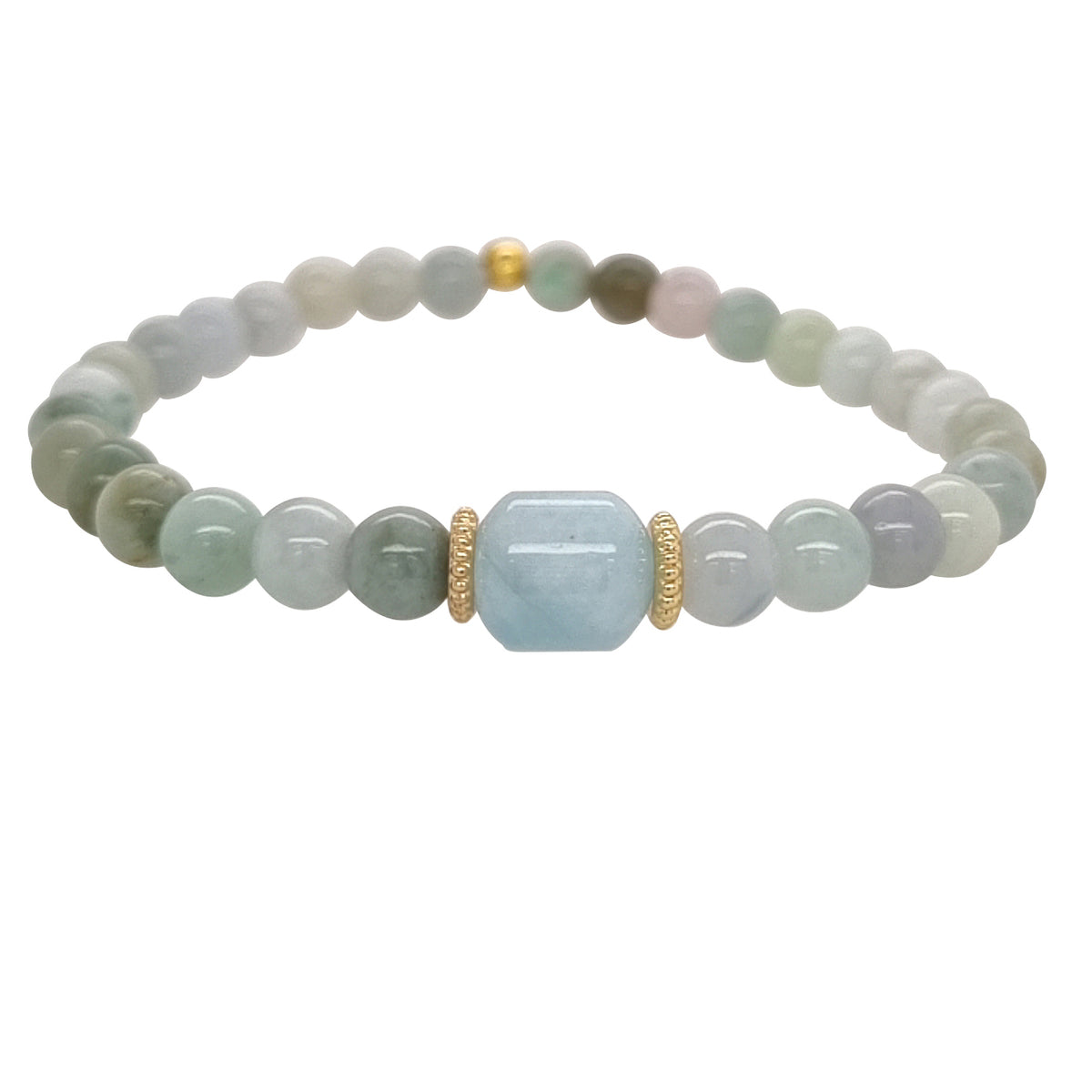 Deva Jadiete Bracelets Aquamarine, Amethyst or Morganite