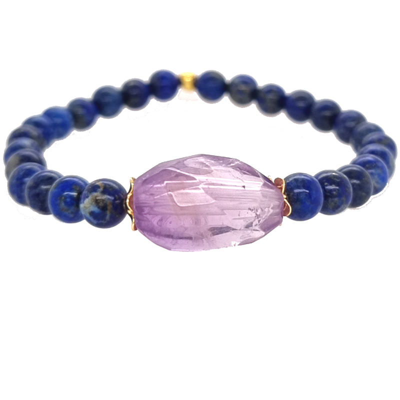 Deva Lapis Lazuli Bracelets Carnelian, Amethyst & Chrysophase