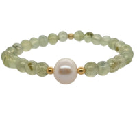 Deva Prehnite, Morganite, Pink Amethyst or Freshwater Pearl Bracelets