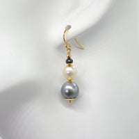 Deva Tahitan, South Sea Pearls and Spinel 14K Gold filled earrings