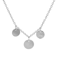 Raina 14K Gold filled or Sterling silver 3 disc Necklace