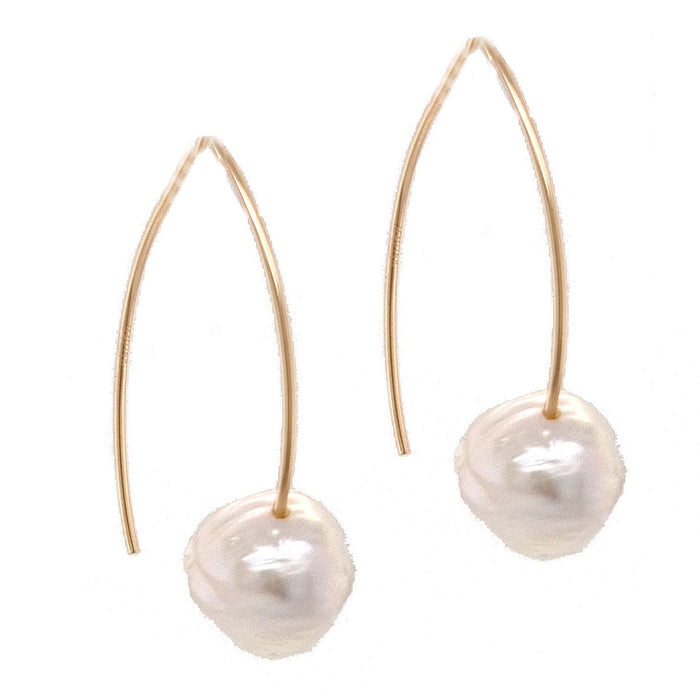 Avery Baroque Freshwater Pearl Earrings Sterling Silver, 14 Gold and Rose Gold filled