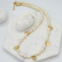 Cora Freshwater Pearl Necklace 14k Gold filled or Sterling Silver