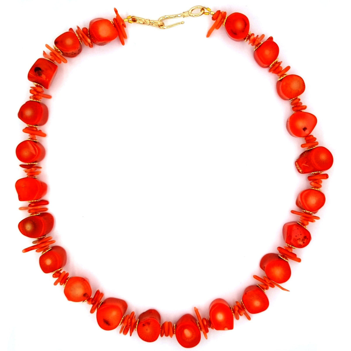 Paige Coral Necklace Red or Orange