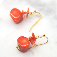 Paige Coral Earrings Red or Orange