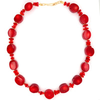 Paige Coral Necklace Red or Orange