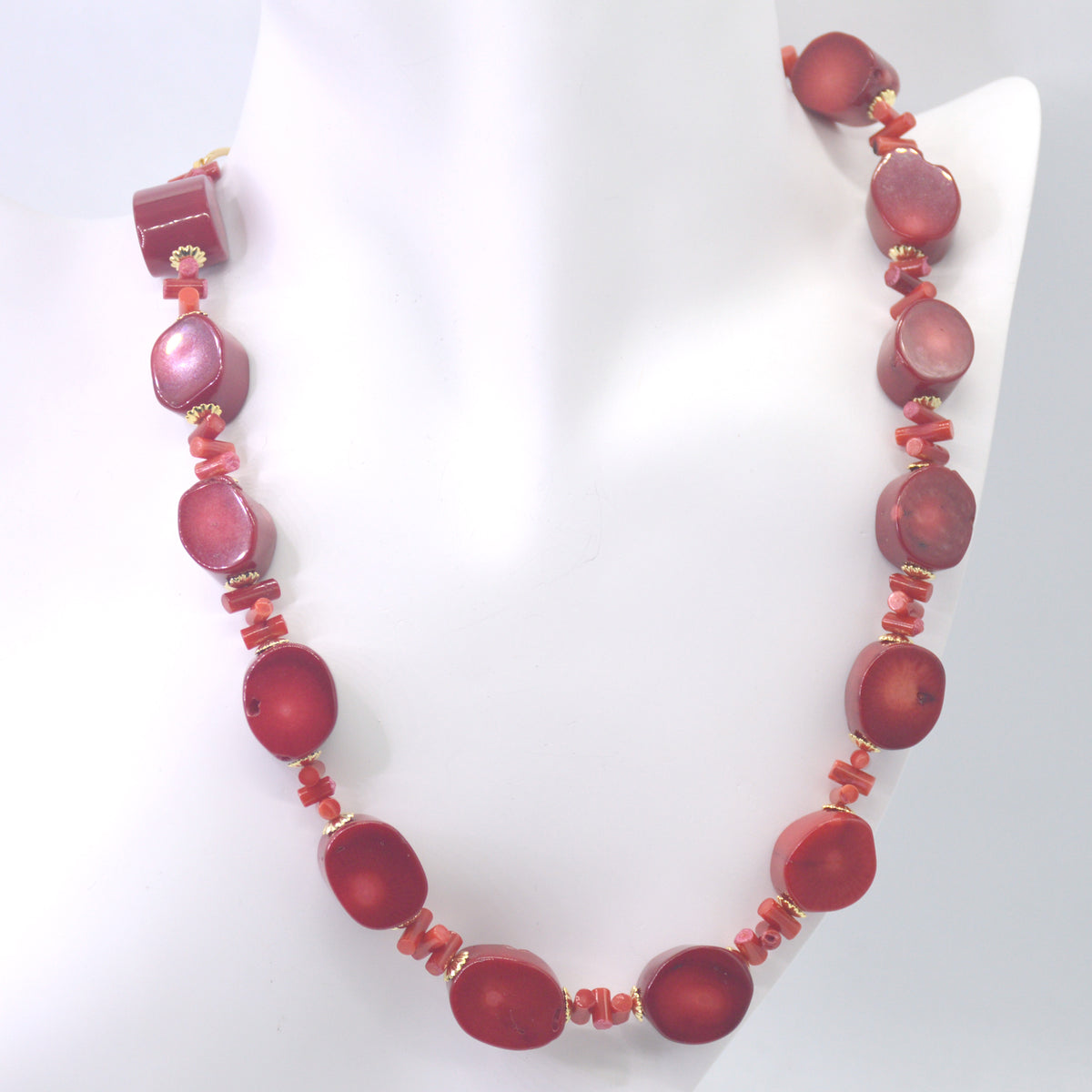 Paige Coral Necklace Red or Orange