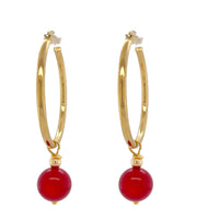 Praia Coral Hoop Earrings