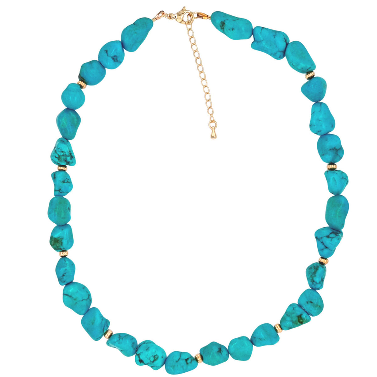 Aza Necklace Turquoise Mangesite