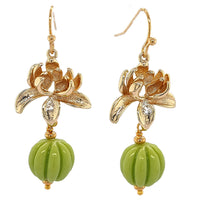 Kiara Pumpkin bead earrings