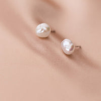Freya Freshwater Pearl Sterling Silver stud Earrings