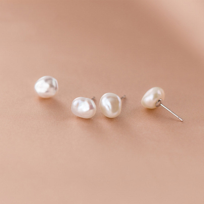 Freya Freshwater Pearl Sterling Silver stud Earrings