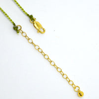 Gemma Silk Teardrop Chalcedony Necklace clasp