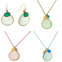 Gemma Silk Teardrop Gemstone Necklace