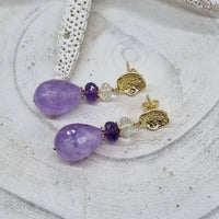 Joanna 3 colour Amethyst Earrings