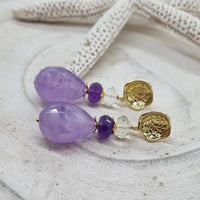 Joanna 3 colour Amethyst Earrings