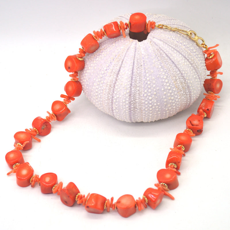 Paige Coral Necklace Orange