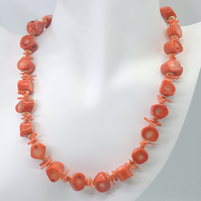 Paige Coral Necklace Orange
