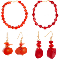 Paige Coral Necklace Red or Orange