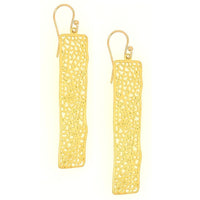 Rectangle long drop Earring