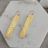 Rectangle long drop Earring