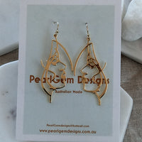 Stylised Face Earring – Gold or Silver