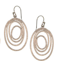 Tilda textured multi oval earrings