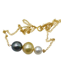 Charlotte South Sea & Tahitian Pearl Gold filled necklace