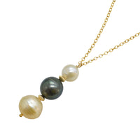 Charlotte South Sea & Tahitian Gold filled Pendant necklace