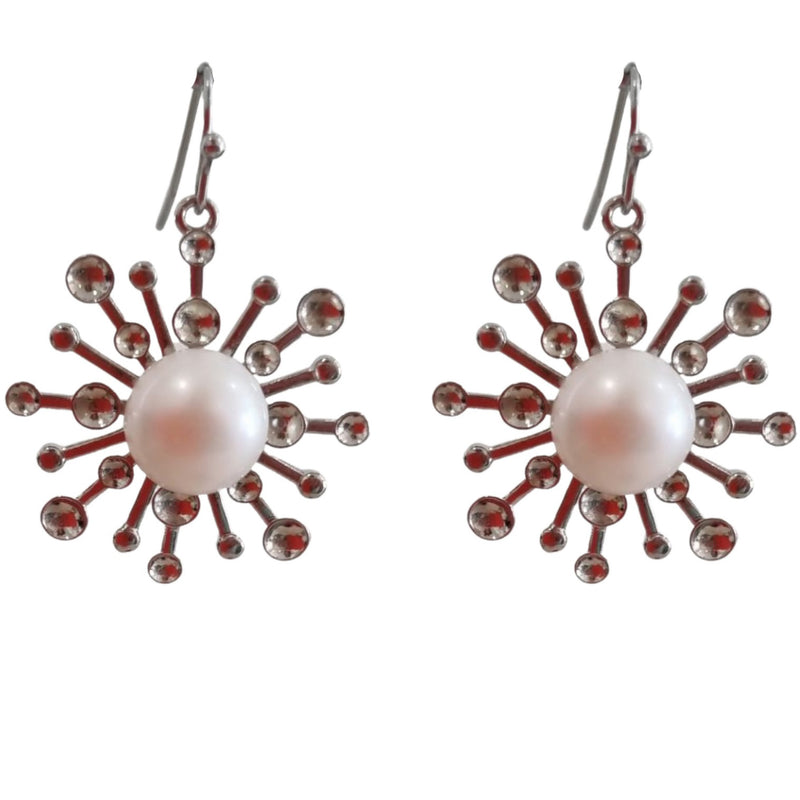 Starburst Freshwater Pearl Earrings